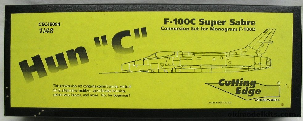 Cutting Edge 1/48 F-100C Super Sabre Conversion Set, CEC48094 plastic model kit